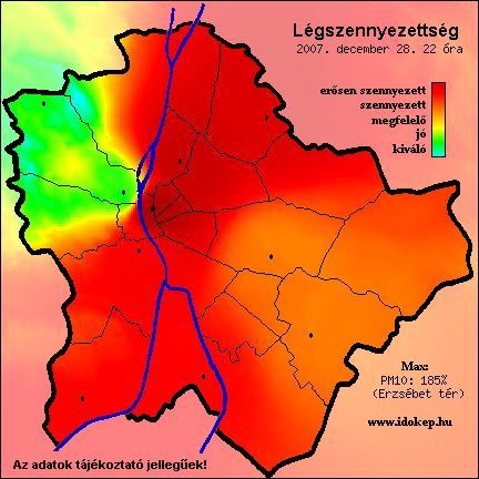 légszennyezettségi térkép budapest Légszennyezettségi térképek   Óbuda több mint város! légszennyezettségi térkép budapest